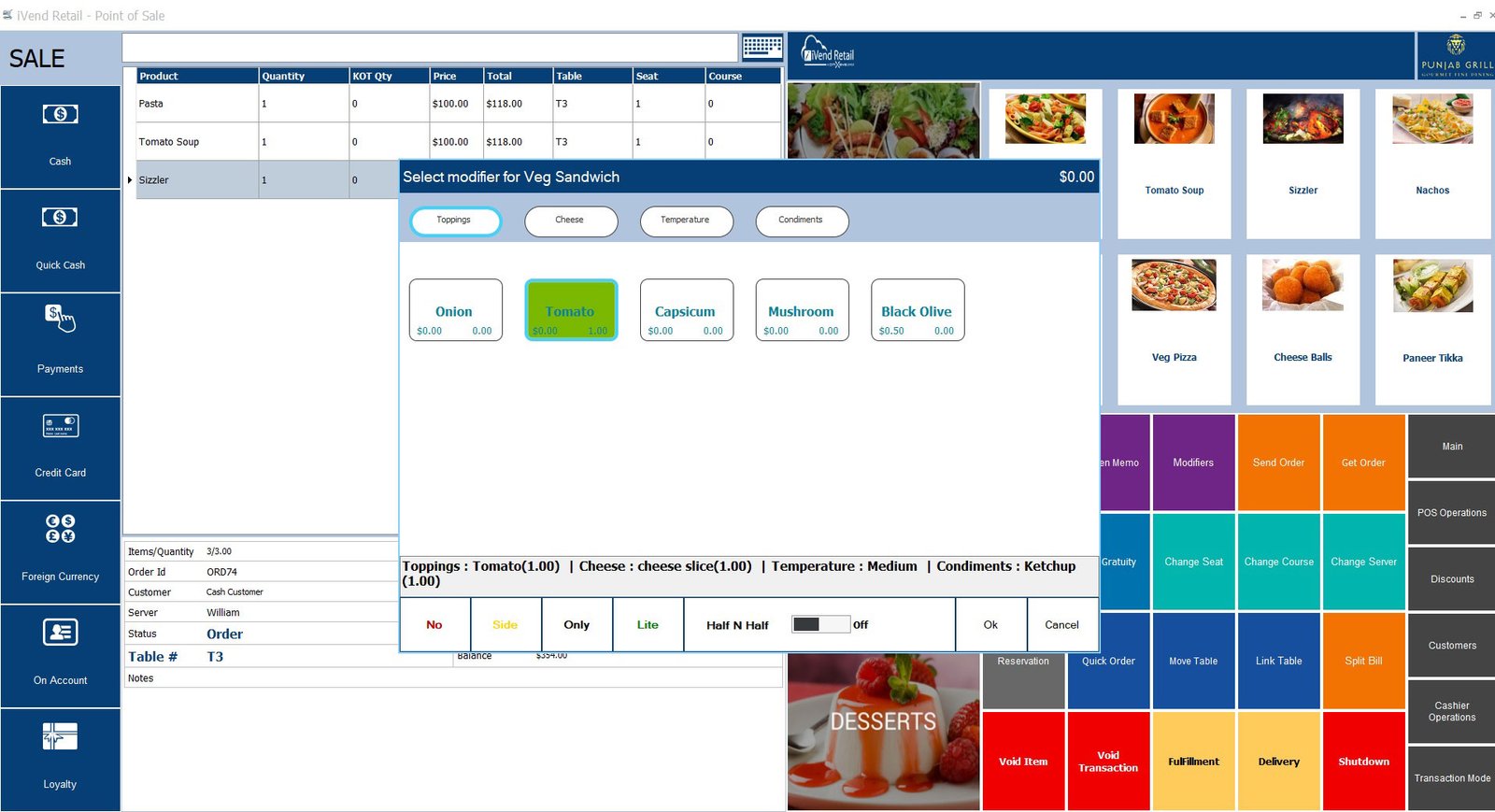 Add Modifiers to Guest Orders